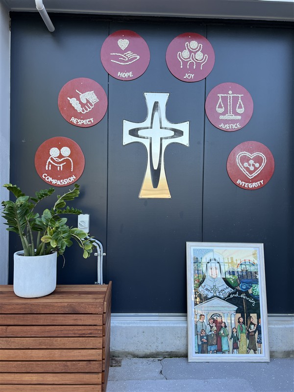Mercy cross and Habits of the Heart display